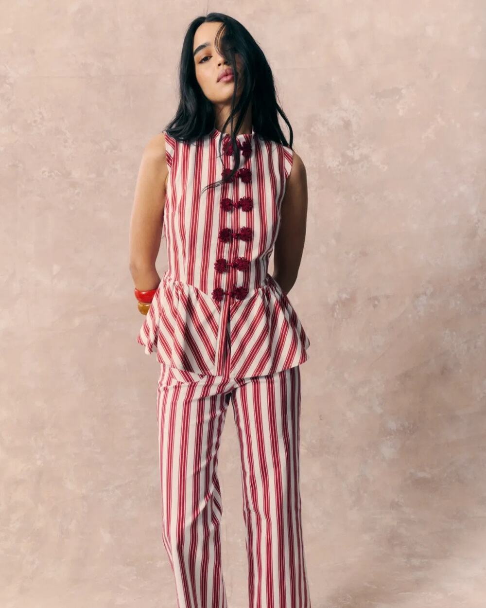 Laganni NWT Shanghai Chilli Vest Striped Small